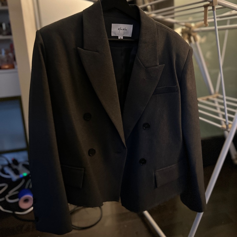 Black Double-Breasted Blazer